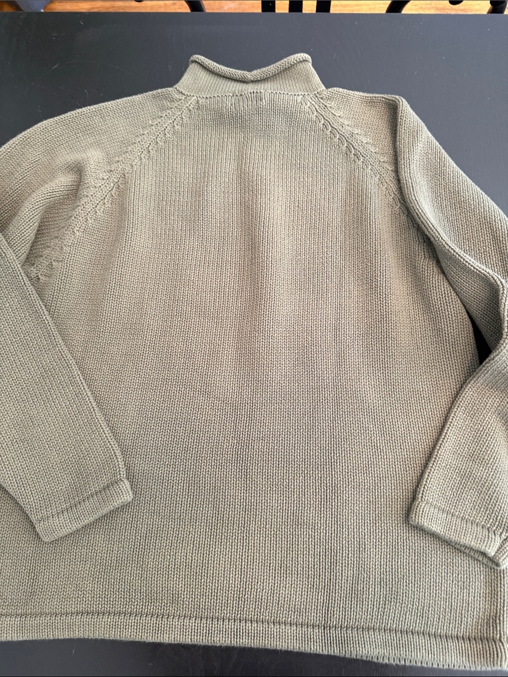 J. Crew Olive Turtleneck Knit Sweater - Picture 4 of 4